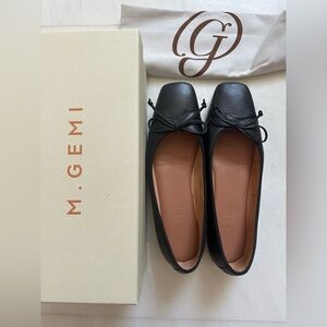 M.GEMI The Danza Ballet Flat. Black. Size 8